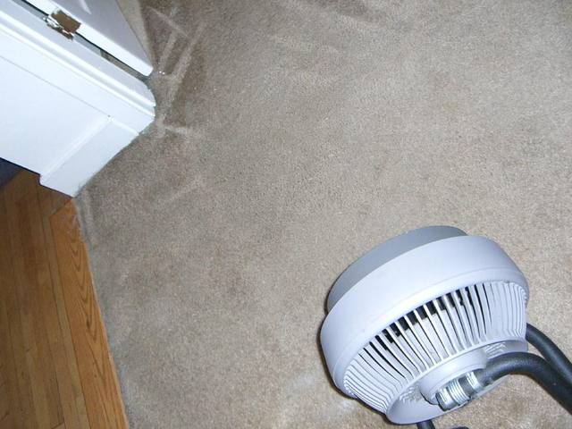 The same carpet clean and even after extraction cleaning